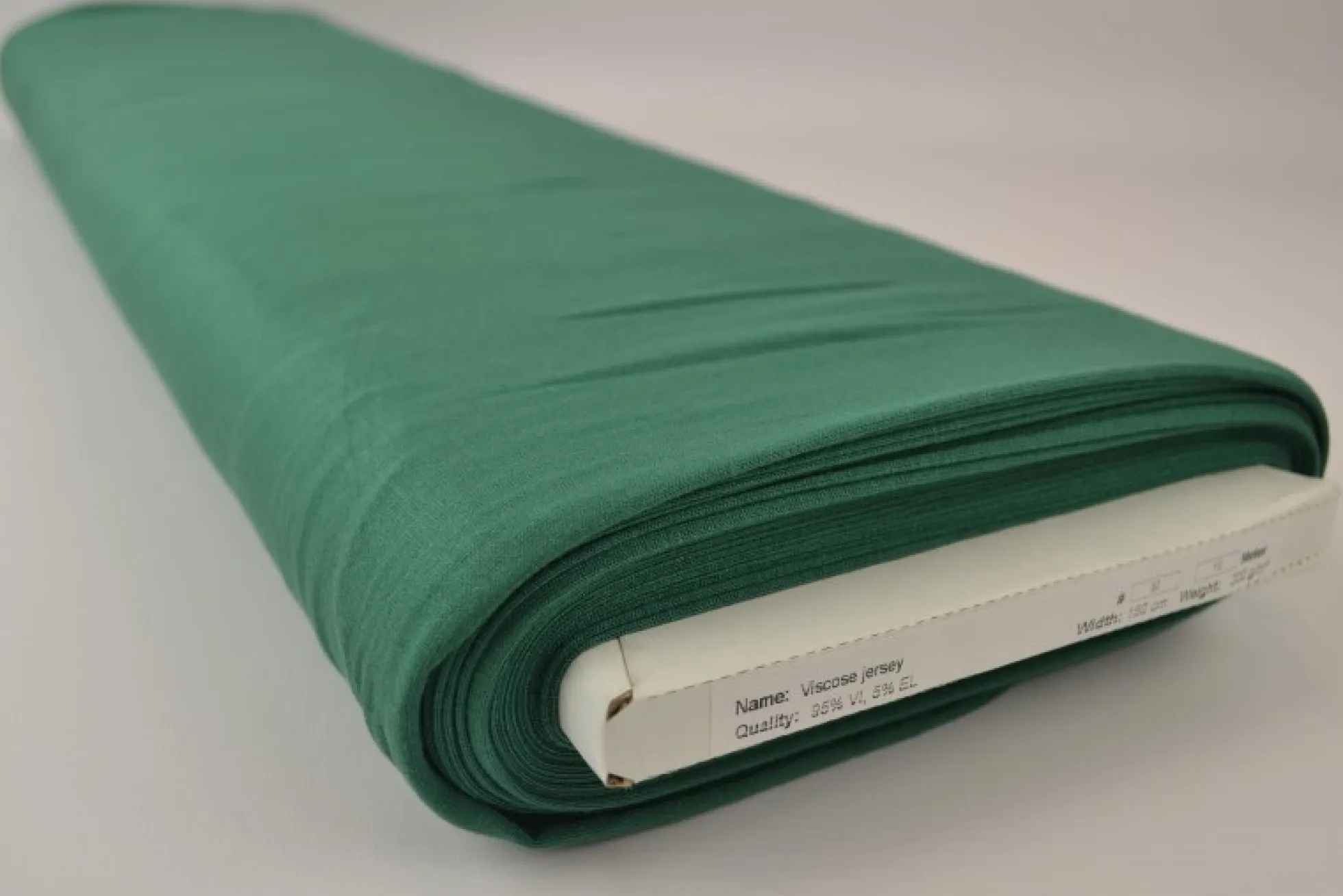 Viscose Tricot: Donkergroen