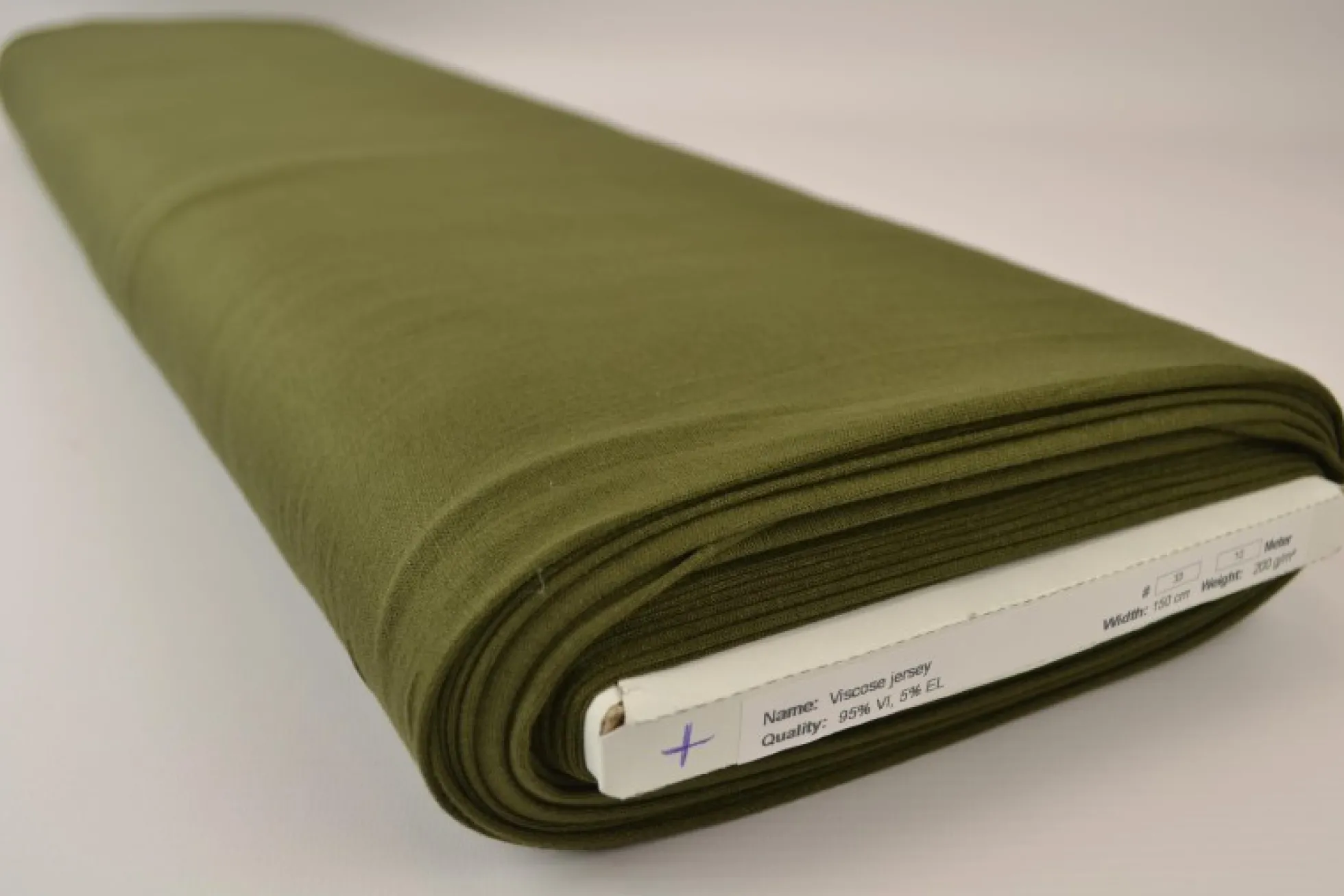 Viscose Tricot: Donker mosgroen