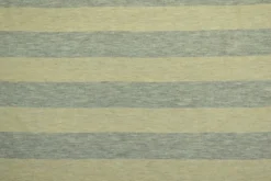 Viscose tricot – Ecru en grijs gestreept