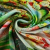 Viscose tricot – Emerald Painted Bloom