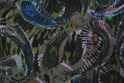 Viscose tricot – Flockprint – Mystic paisley