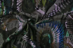 Viscose tricot – Flockprint – Mystic paisley