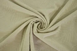 Viscose tricot jacquard – Leaves creme