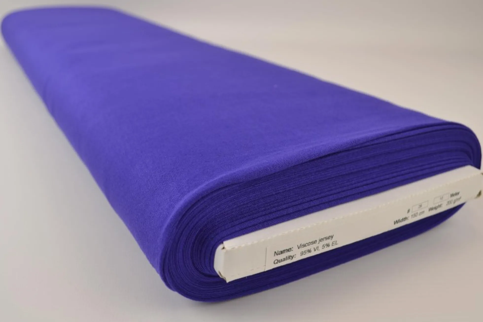 Viscose Tricot: Kobaltblauw
