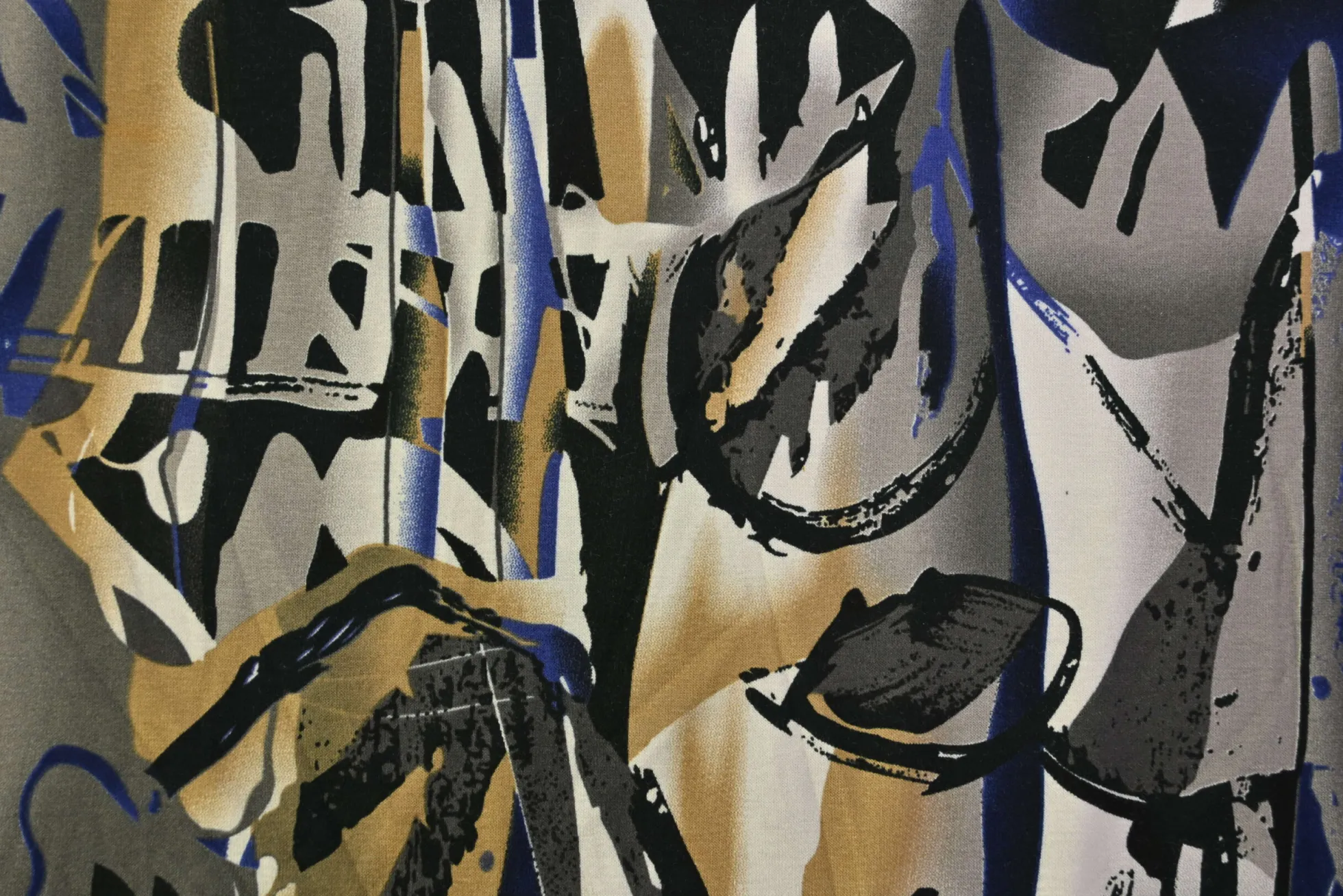 Viscose tricot – Midnight Ink Motion