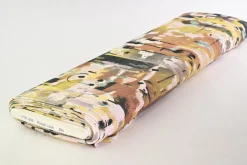 Viscose tricot – Olive Abstract Canvas