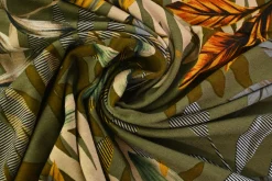 Viscose tricot – Olive Tropical Canopy