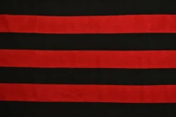Viscose tricot – Rood en zwart gestreept