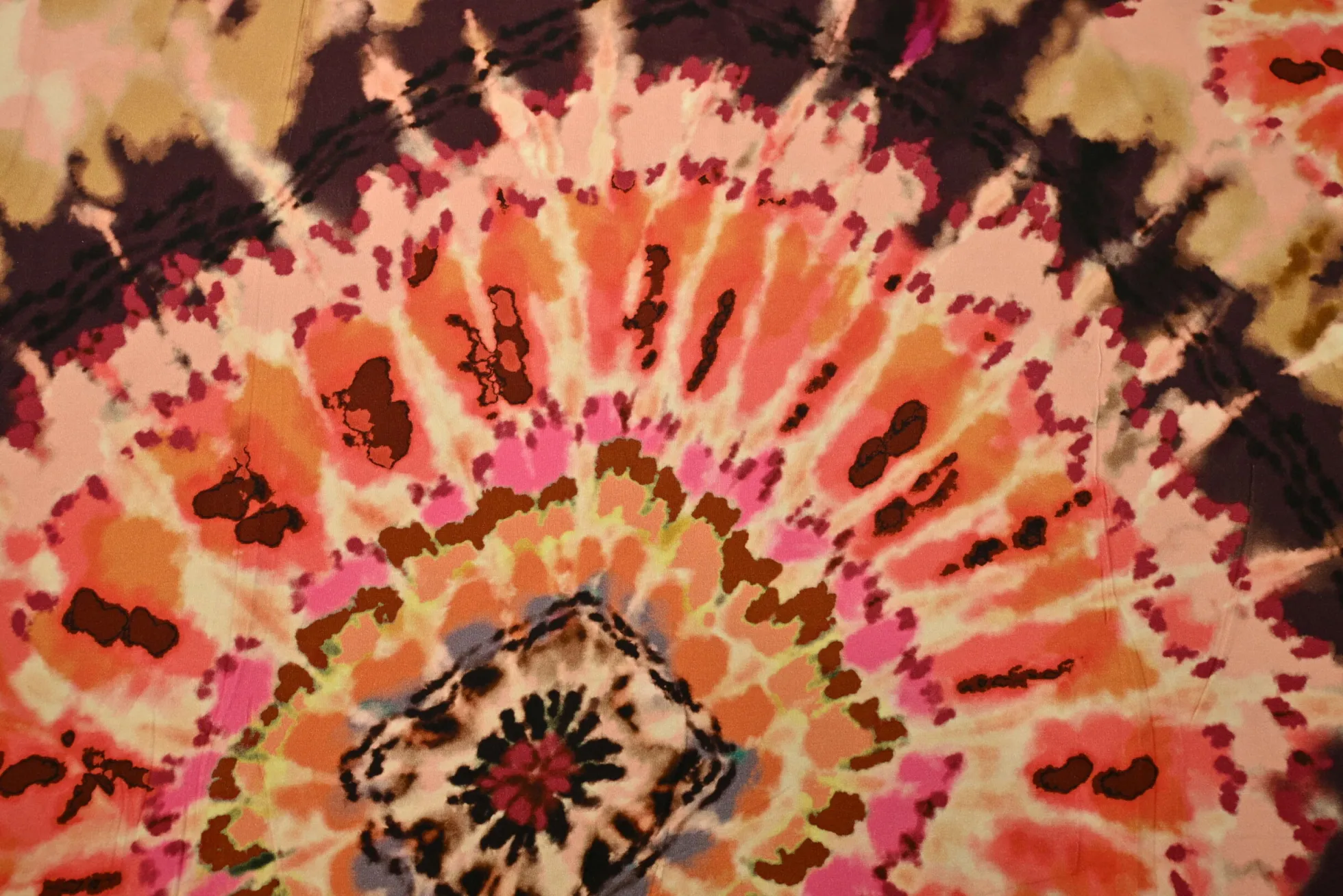 Viscose tricot – Tie-dye pink