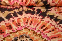 Viscose tricot – Tie-dye pink