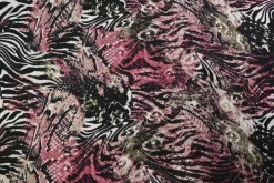 Viscose tricot wooltouch – Animal pink