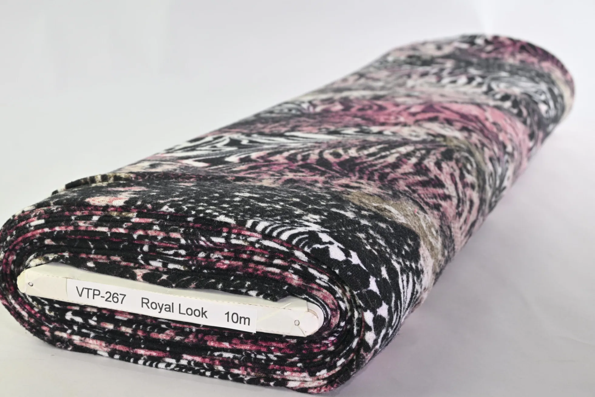 Viscose tricot wooltouch – Animal pink