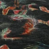 Viscose tricot wooltouch – Red feathers