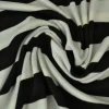Viscose tricot – Zwart en gebroken wit gestreept