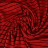 Viscose tricot – Zwart en rood gestreept