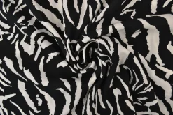 Viscose – Zebra black & white