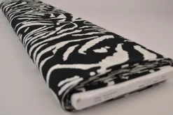 Viscose – Zebra black & white