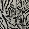 Viscose – Zebra white & black