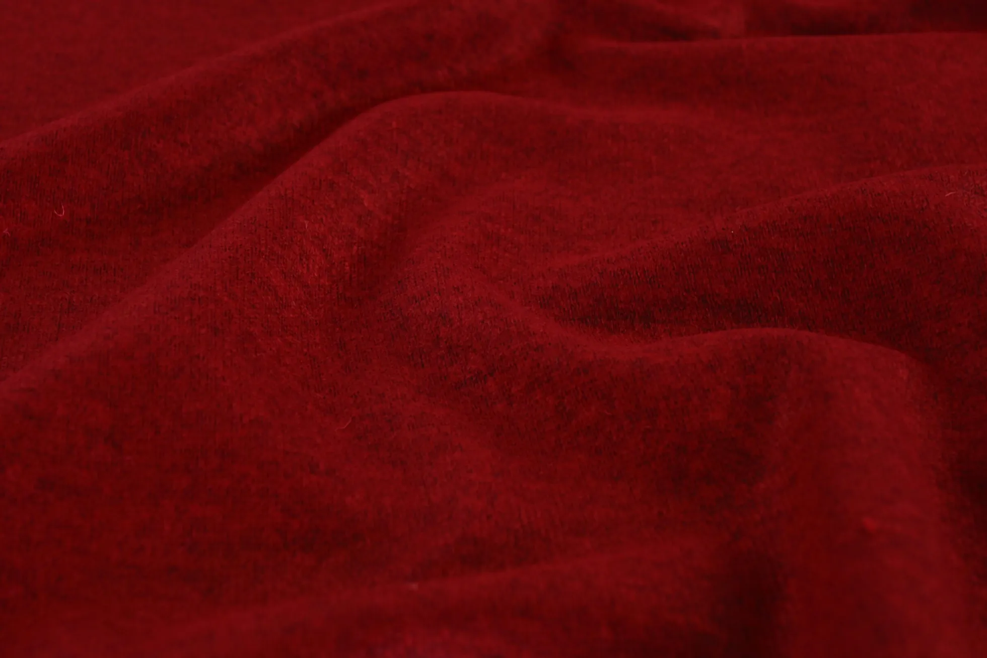 Wol jersey – Donkerrood melange
