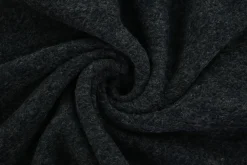Wollen stof bouclé – Navy & donkergrijs knitted