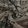 Wollen stof bouclé – Poederroze, grijs & bruin ruit