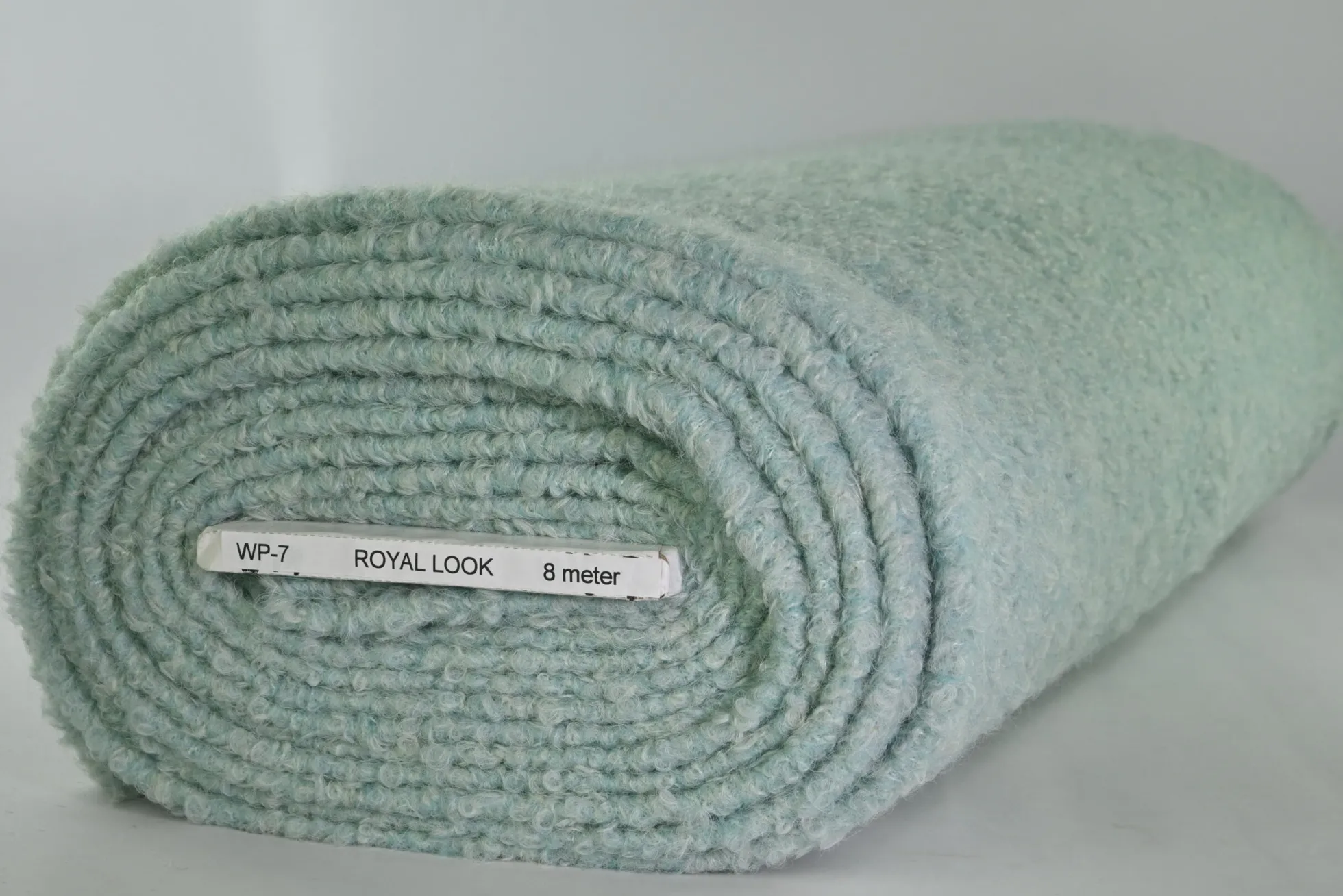Wollen stof – Licht oudgroen teddy