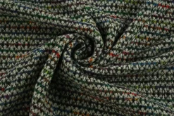 Wollen stof – Multicolor los geweven
