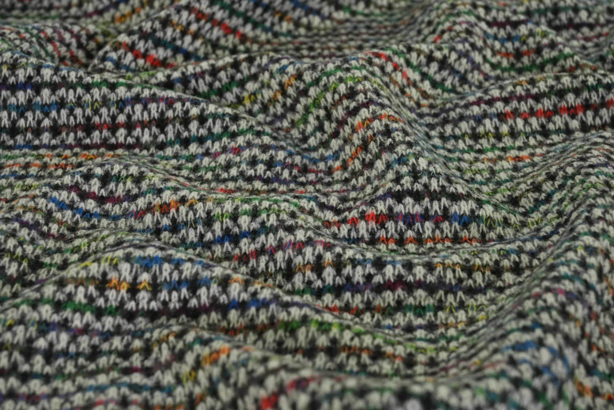 Wollen stof – Multicolor los geweven