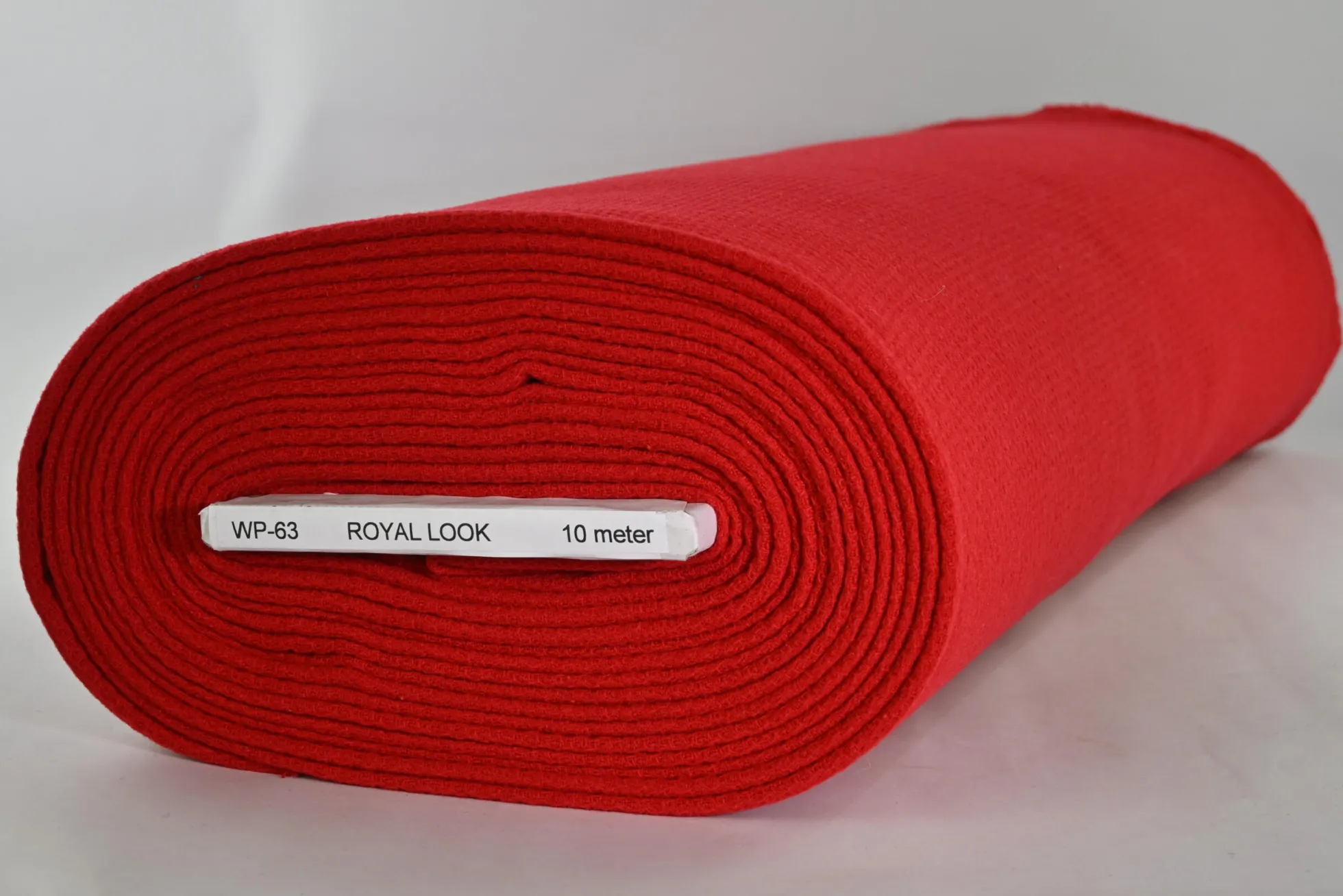 Wollen stof – Rood wafelstructuur
