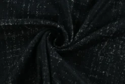 Wollen sweaterstof – Donker navy melange